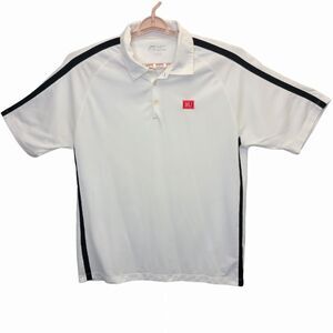 Nike Golf Fit Dry Men's XL Boston University Polo Short Sleeve White Polo Shirt